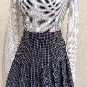 Classic Black and White Checkered Skort